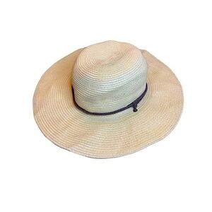 Chaos Straw Hat / Sun Hat with Strap Natural Size M / L Packable Floppy Hat